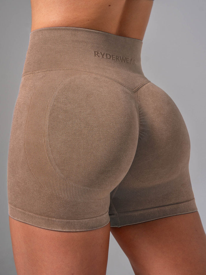 Stonewash Scrunch Seamless Shorts - Chai Clothing Ryderwear