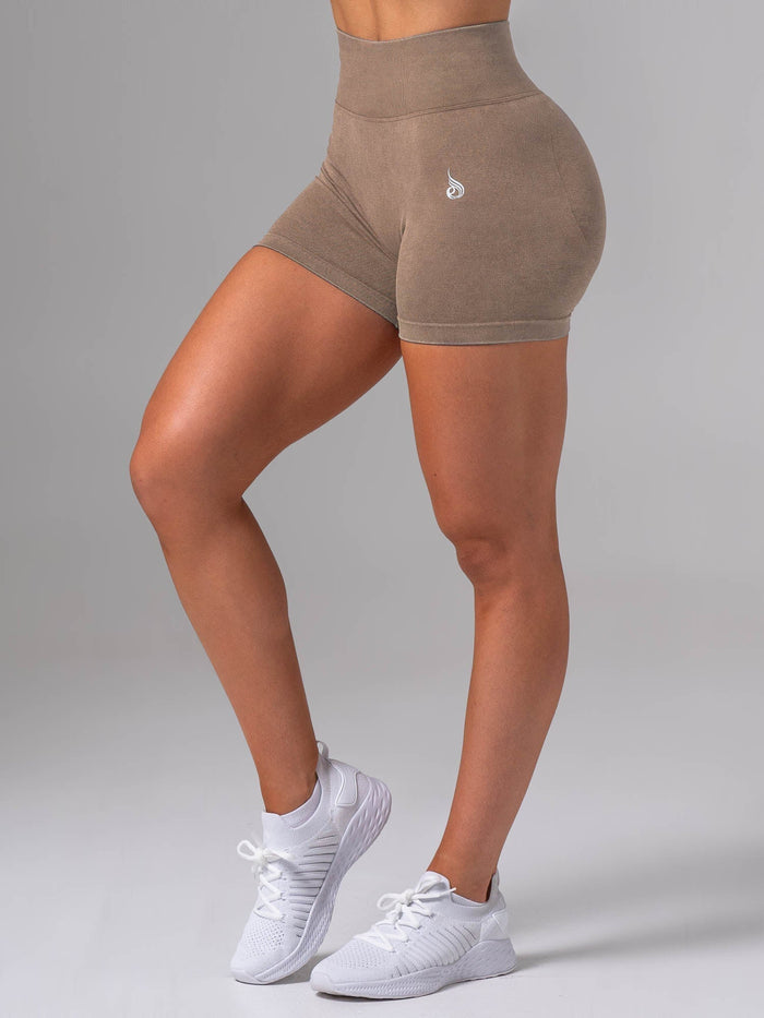 Stonewash Scrunch Seamless Shorts - Chai Clothing Ryderwear