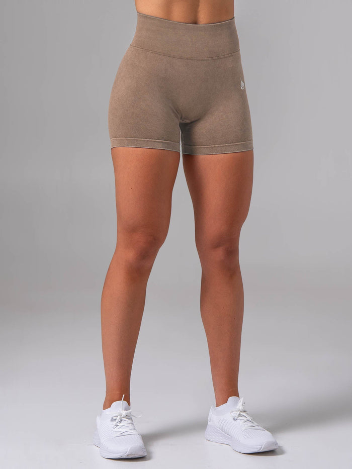 Stonewash Scrunch Seamless Shorts - Chai Clothing Ryderwear