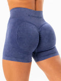 Stonewash Scrunch Seamless Shorts - Navy Stonewash Clothing Ryderwear