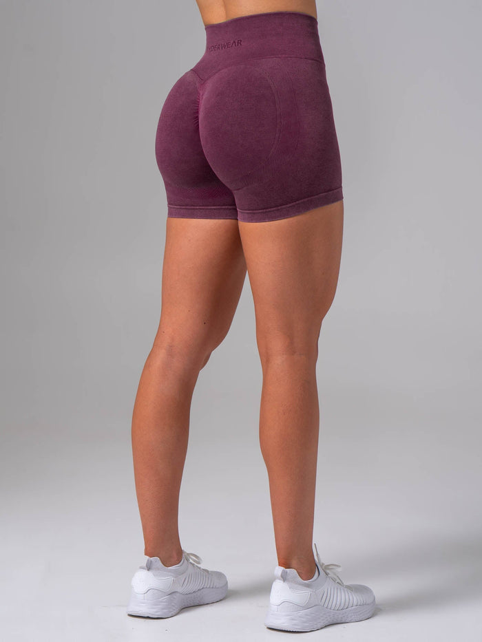 Stonewash Scrunch Seamless Shorts - Plum Clothing Ryderwear