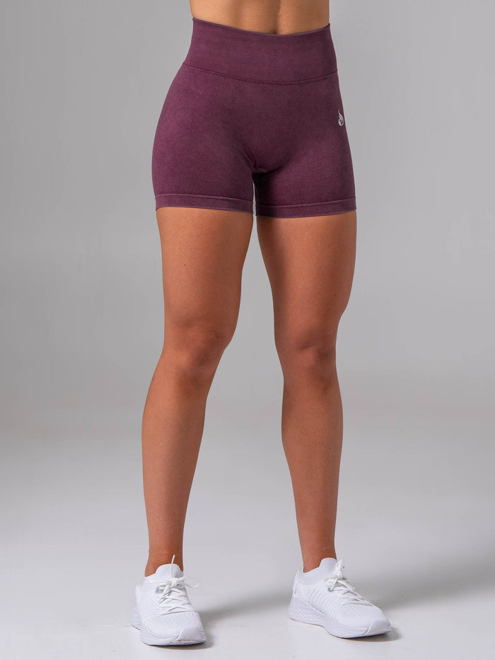 Stonewash Scrunch Seamless Shorts - Plum Clothing Ryderwear