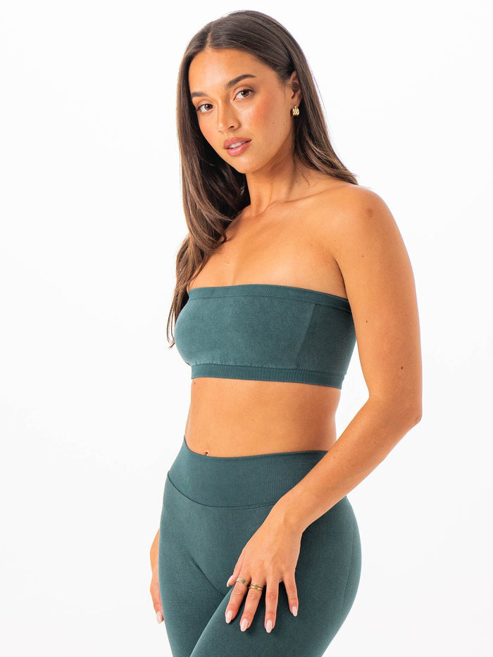 Stonewash Seamless Bandeau - Petrol Clothing Ryderwear