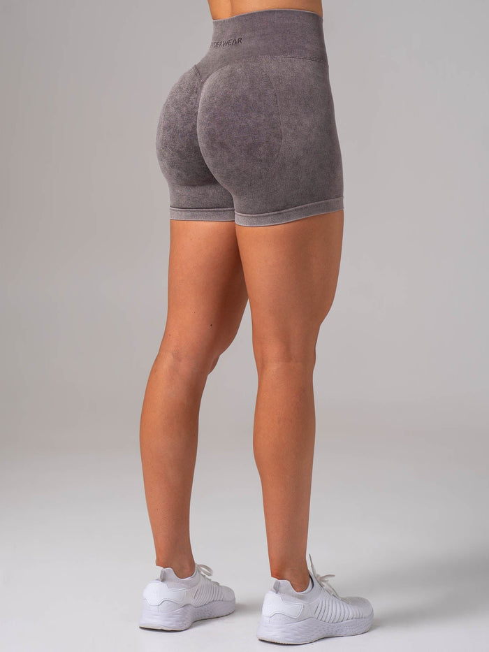 Stonewash Seamless Invisible Scrunch Shorts - Cocoa Clothing Ryderwear