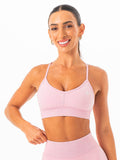 Stonewash Seamless Sports Bra - Blush Stonewash Clothing Ryderwear