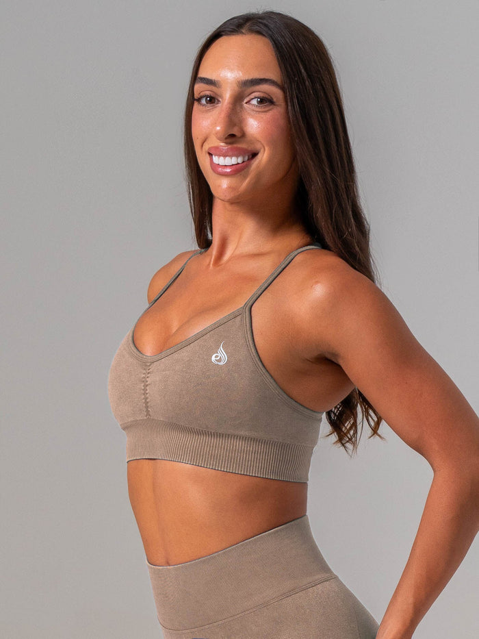 Stonewash Seamless Sports Bra - Chai Clothing Ryderwear