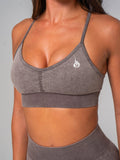 Stonewash Seamless Sports Bra - Cocoa Clothing Ryderwear