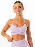 Stonewash Seamless Sports Bra - Lilac Stonewash Clothing Ryderwear