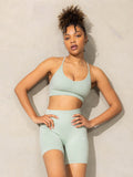 Stonewash Seamless Sports Bra - Mint Stonewash Clothing Ryderwear