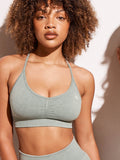 Stonewash Seamless Sports Bra - Sage Stonewash Clothing Ryderwear