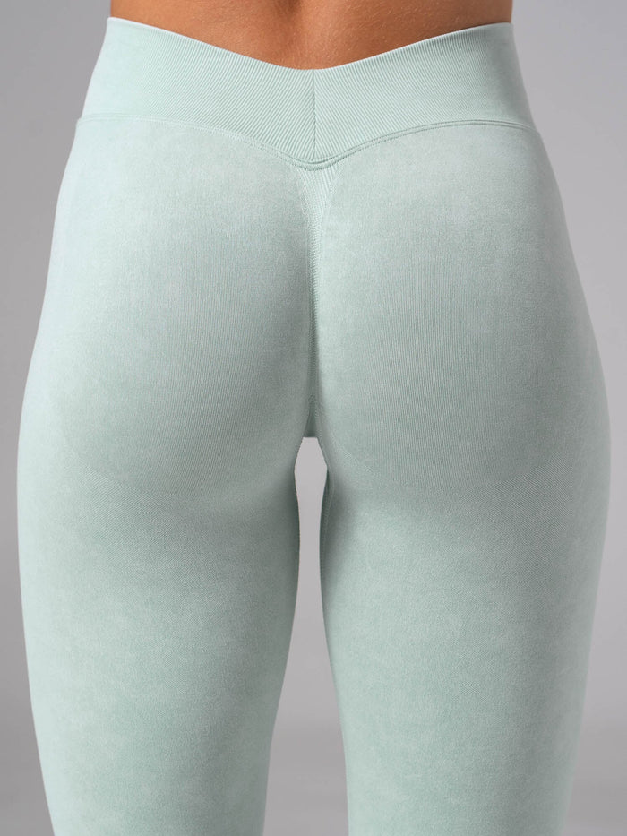 Stonewash Seamless V Back Legging - Mint Clothing Ryderwear