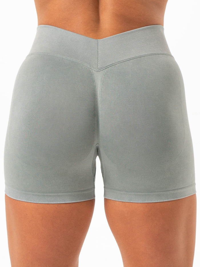 Stonewash Seamless V Back Shorts - Sage Clothing Ryderwear