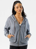Stonewash Track Jacket - Charcoal Clothing Ryderwear