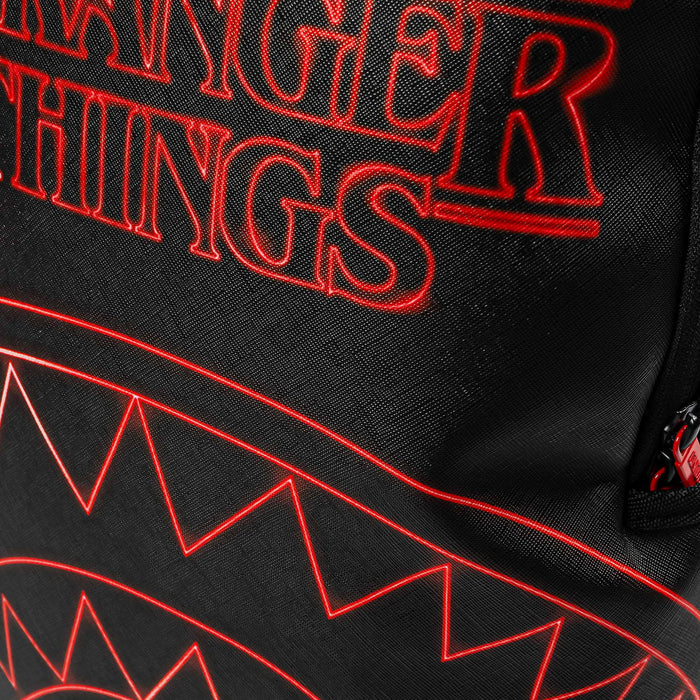 Stranger Things Logo Mens Backpack (Black/Red)