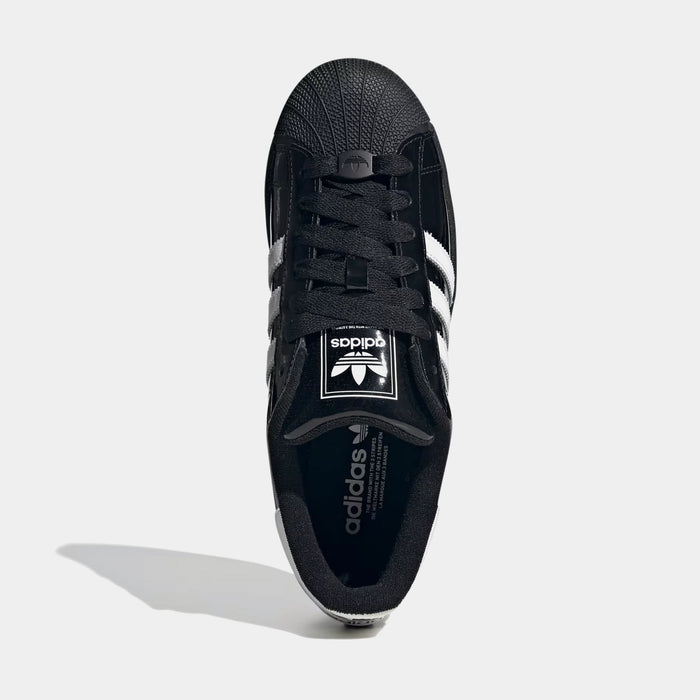 Superstar II Patent Leather Mens Lifestyle Shoes (Black/White/Black)