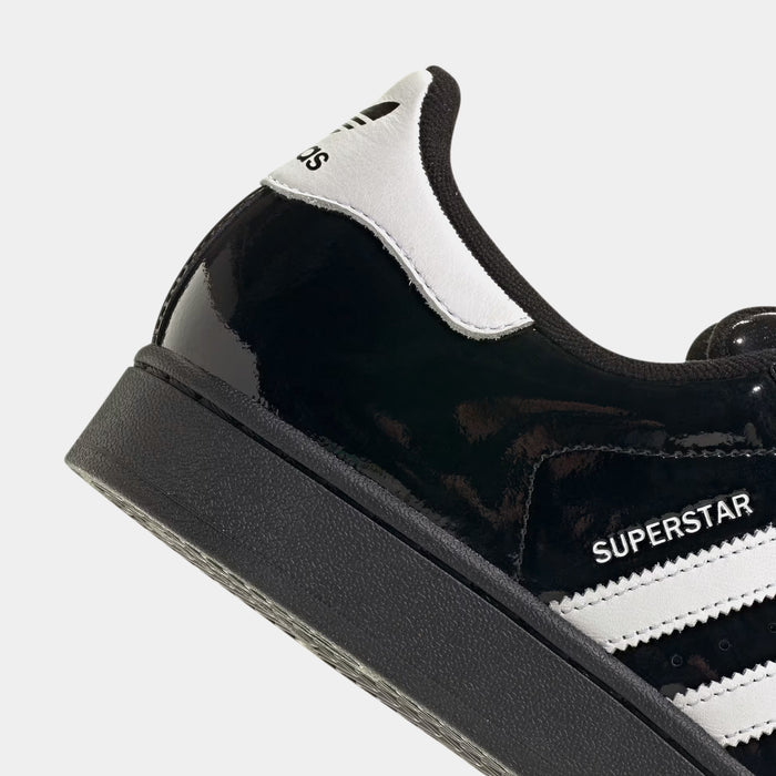 Superstar II Patent Leather Mens Lifestyle Shoes (Black/White/Black)
