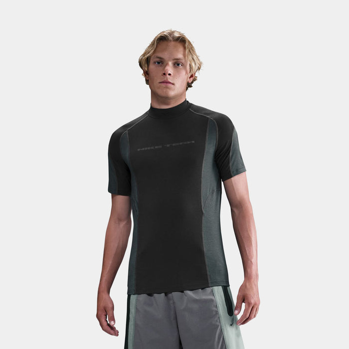 Tech Dri Fit Base Layer Mens Short Sleeve Shirt (Black/Anthracite/Anthracite/Black)
