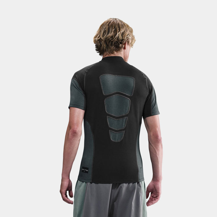 Tech Dri Fit Base Layer Mens Short Sleeve Shirt (Black/Anthracite/Anthracite/Black)