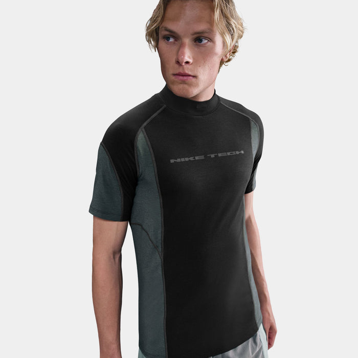 Tech Dri Fit Base Layer Mens Short Sleeve Shirt (Black/Anthracite/Anthracite/Black)