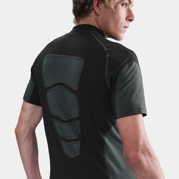 Tech Dri Fit Base Layer Mens Short Sleeve Shirt (Black/Anthracite/Anthracite/Black)