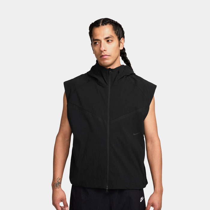Tech Dri Fit Woven Windrunner Mens Vest (Black/Black)