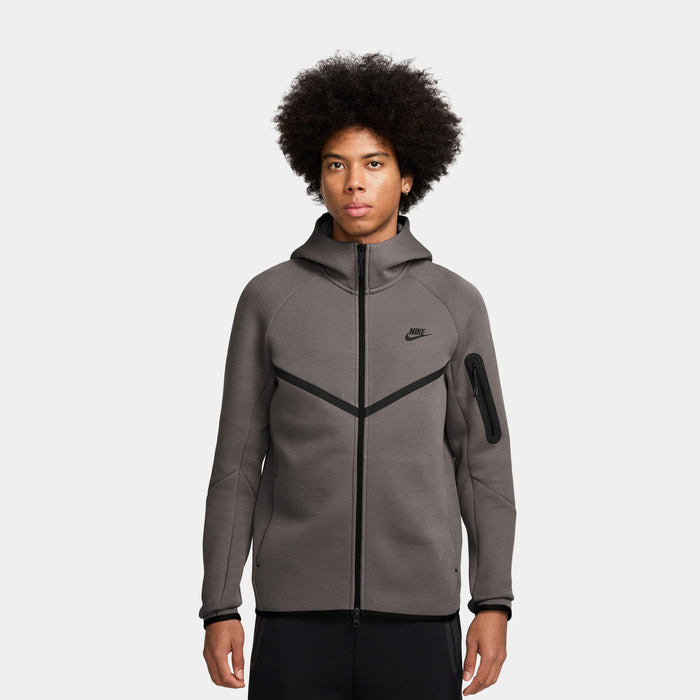 Tech Fleece Windrunner Full Zip Mens Jacket (Cave Stone/Black)
