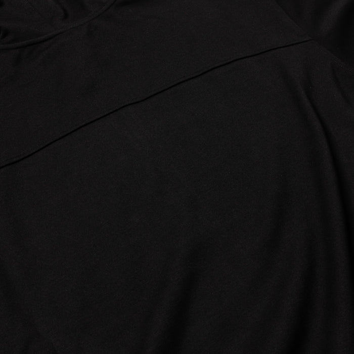 Tech Full Zip Up Mens Hoodie (Black)