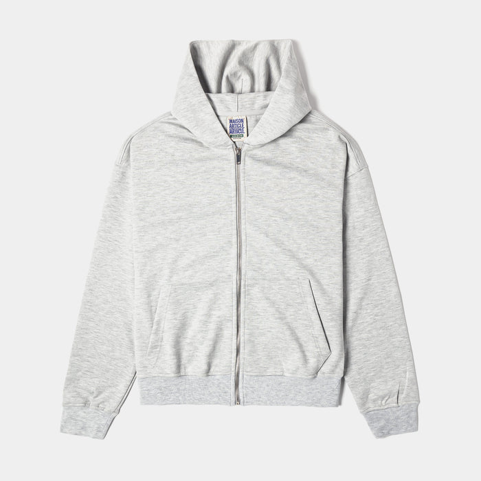 Tech Full Zip Up Mens Hoodie (Grey)