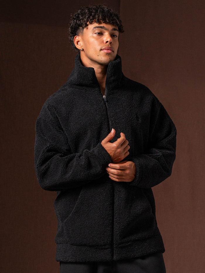 Teddy Jacket - Black Clothing Ryderwear