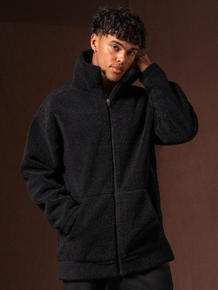 Teddy Jacket - Black Clothing Ryderwear