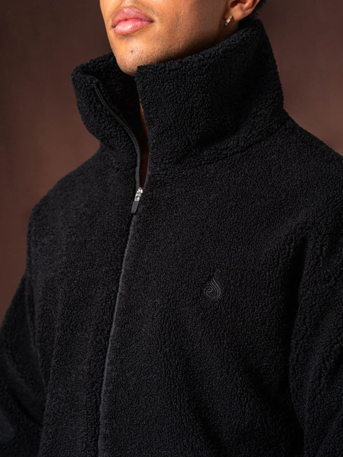 Teddy Jacket - Black Clothing Ryderwear