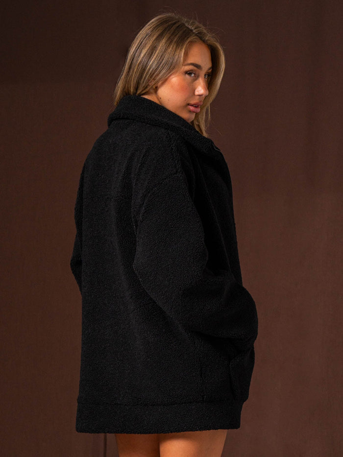 Teddy Jacket - Black Clothing Ryderwear