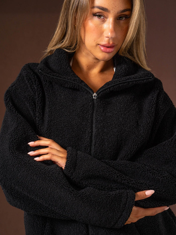 Teddy Jacket - Black Clothing Ryderwear