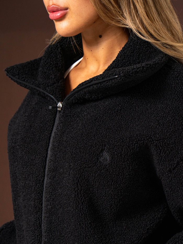 Teddy Jacket - Black Clothing Ryderwear