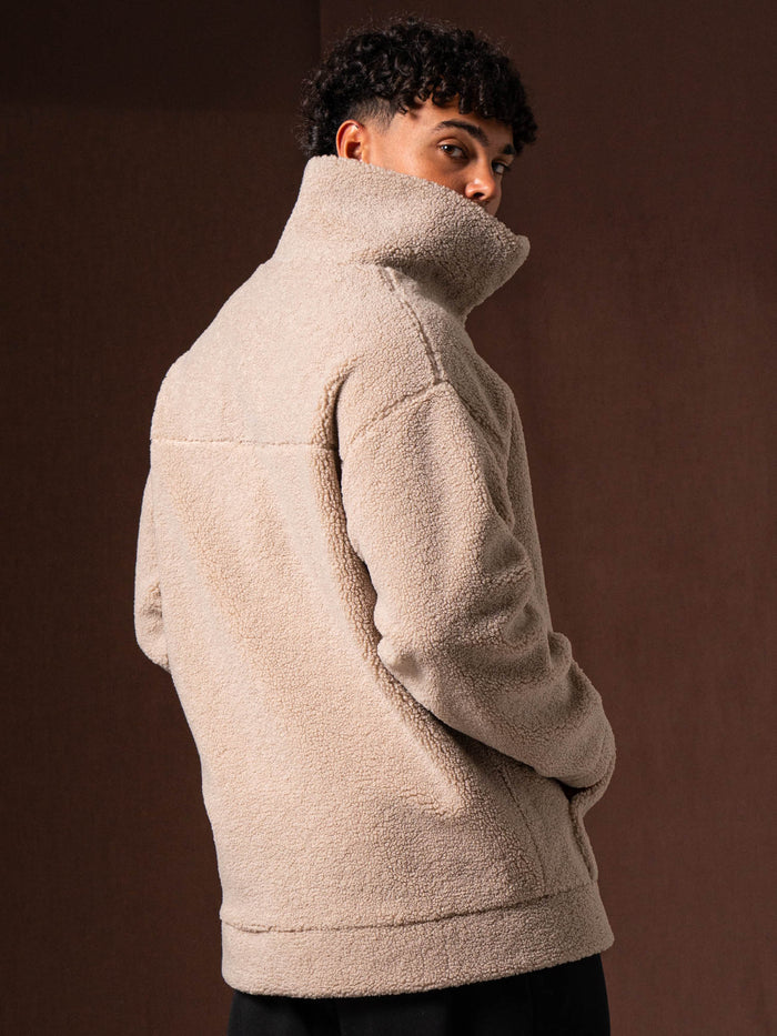 Teddy Jacket - Taupe Clothing Ryderwear