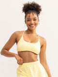 Terry Towelling Sports Crop - Lemon Clothing Ryderwear