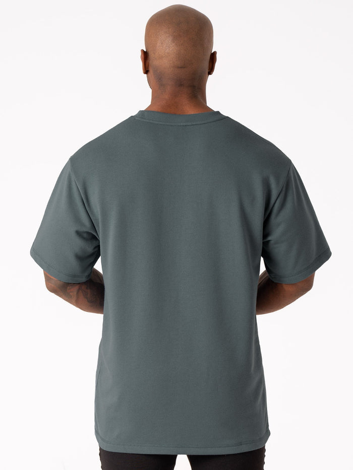 Throwback Fleece Oversized T-Shirt - Petrol Clothing Ryderwear