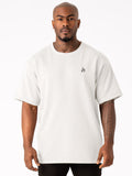Throwback Fleece Oversized T-Shirt - White Clothing Ryderwear