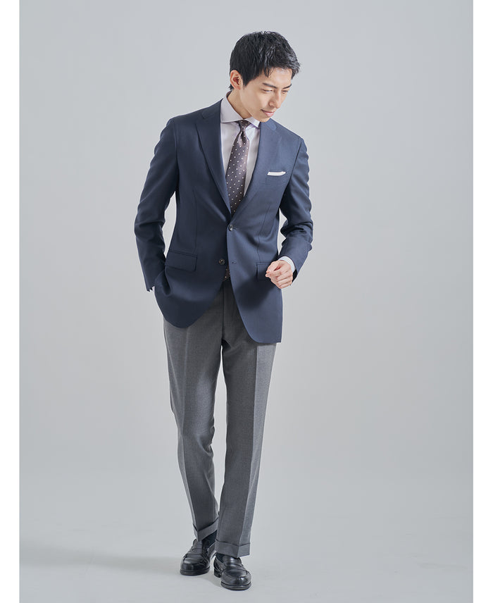 TOKYO SLIM FIT - Cutaway Pinpoint Oxford J-Tech EASY CARE