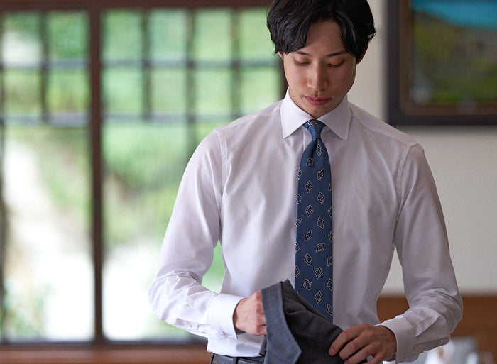 TOKYO SLIM FIT - Spread Broadcloth