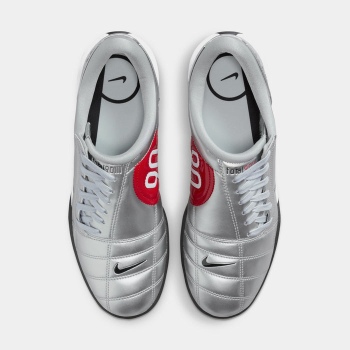 Total 90 Womens Lifestyle Shoes (Metallic Silver/University Red/White/Black)