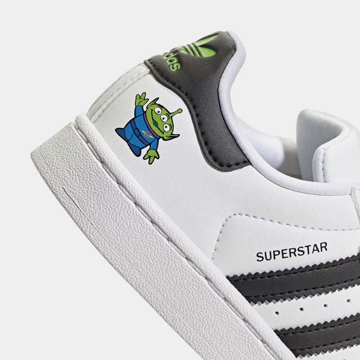 Toy Story Alien Superstar II Preschool Lifestyle Shoes (Cloud White/Core Black/Semi Solar Green)