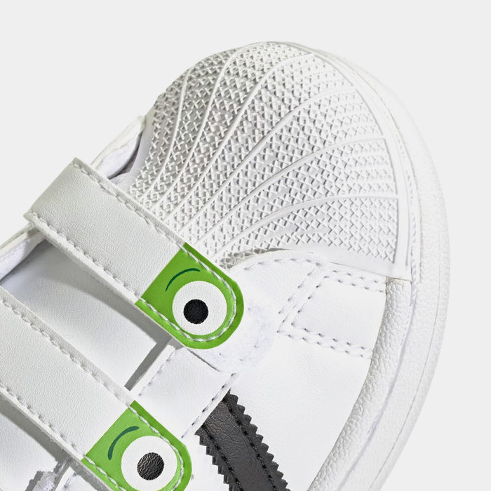 Toy Story Alien Superstar II Preschool Lifestyle Shoes (Cloud White/Core Black/Semi Solar Green)