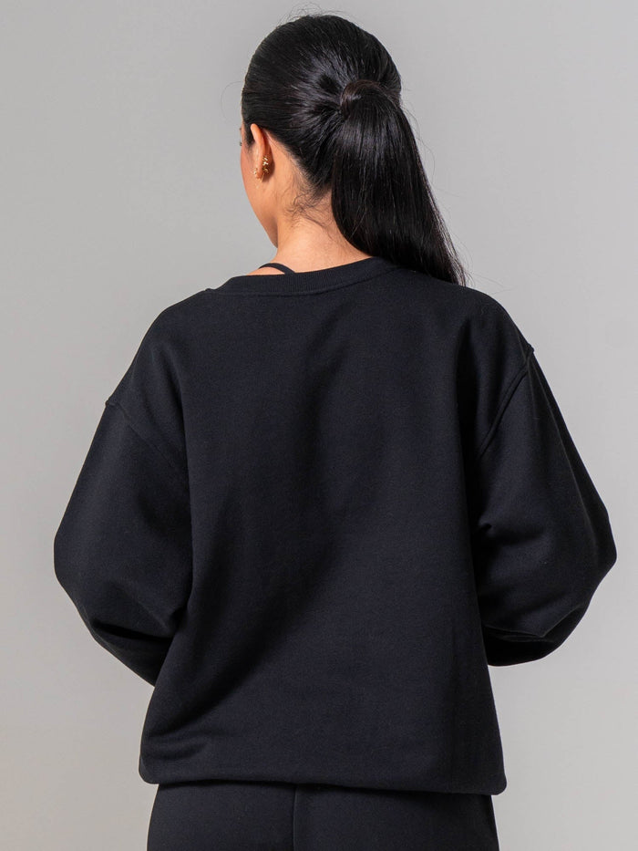 Unisex Crewneck - Black Clothing Ryderwear