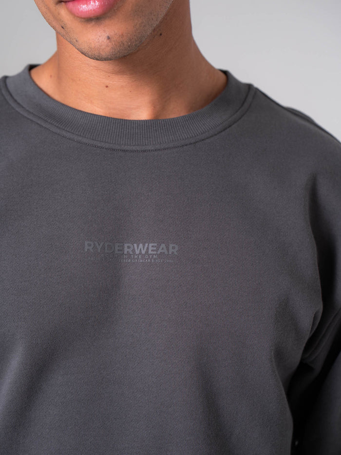 Unisex Crewneck - Charcoal Clothing Ryderwear