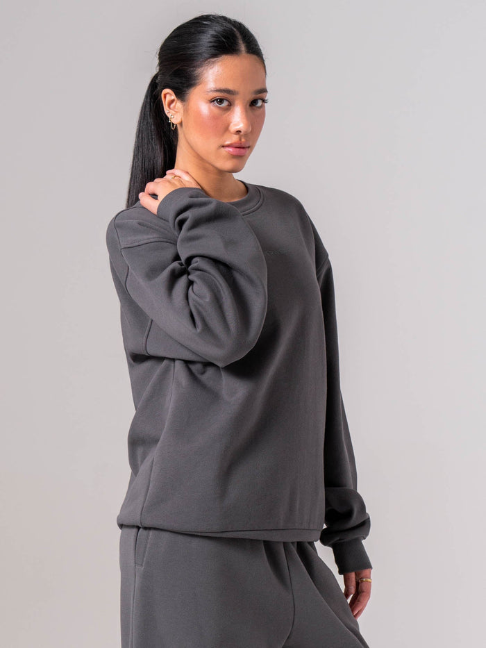 Unisex Crewneck - Charcoal Clothing Ryderwear
