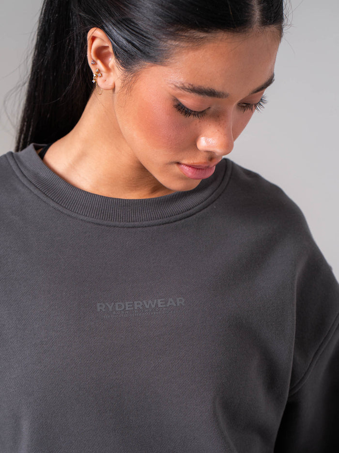 Unisex Crewneck - Charcoal Clothing Ryderwear