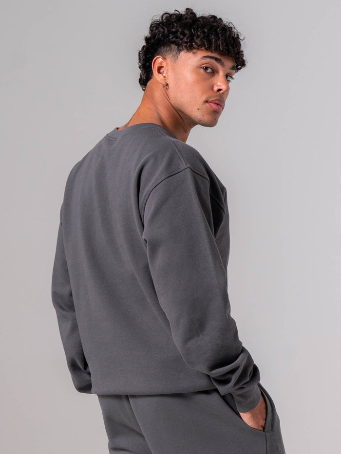Unisex Crewneck - Charcoal Clothing Ryderwear
