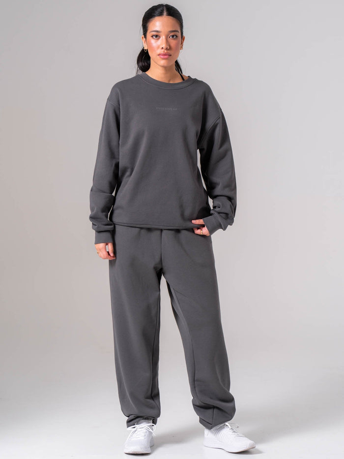 Unisex Crewneck - Charcoal Clothing Ryderwear