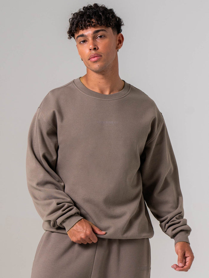 Unisex Crewneck - Deep Taupe Clothing Ryderwear